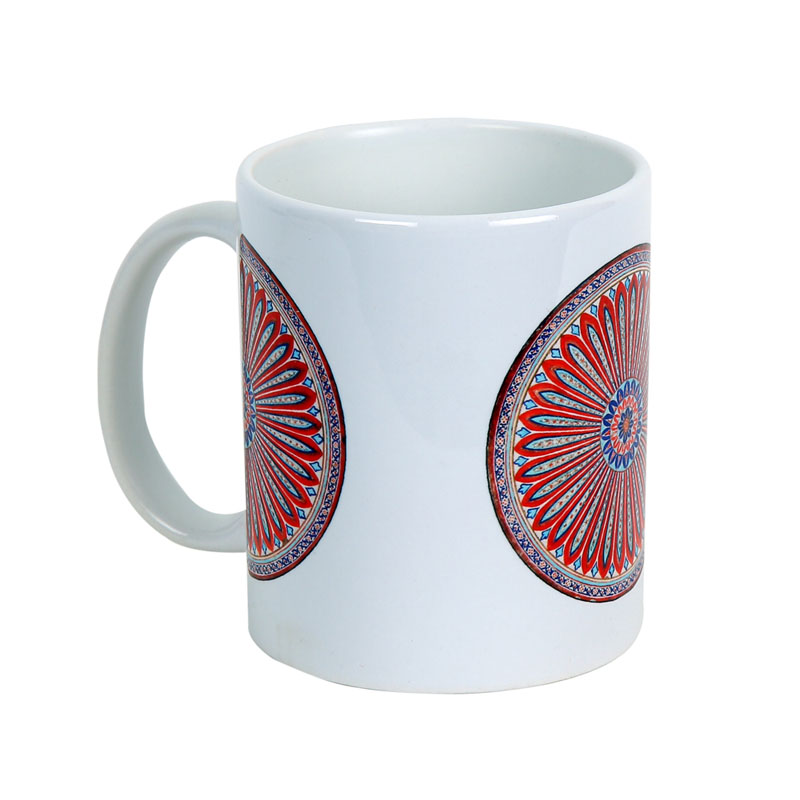 Red Lotus Fresco Coffee Mug